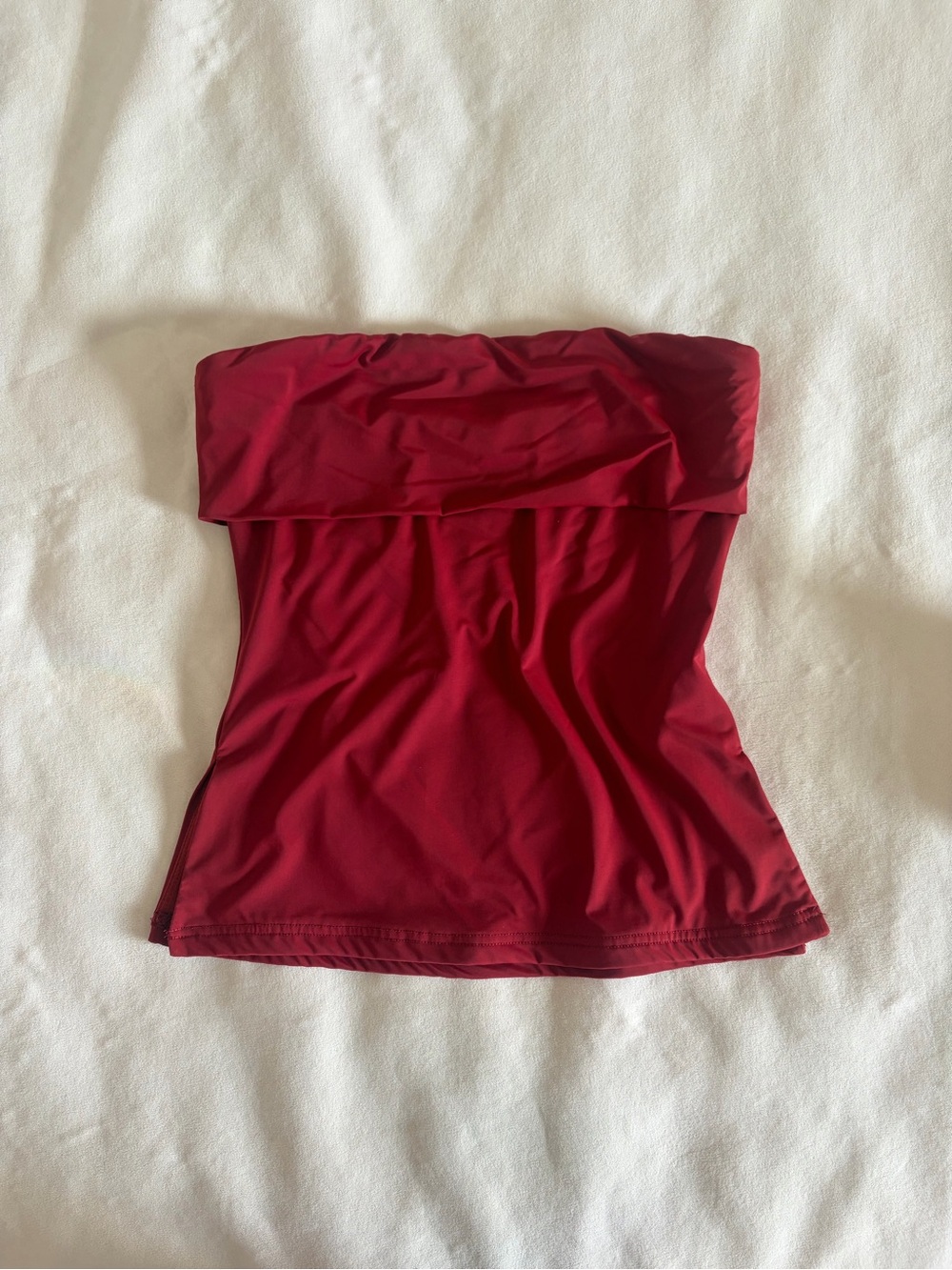 Princess Polly Strapless Red Tube Camisole